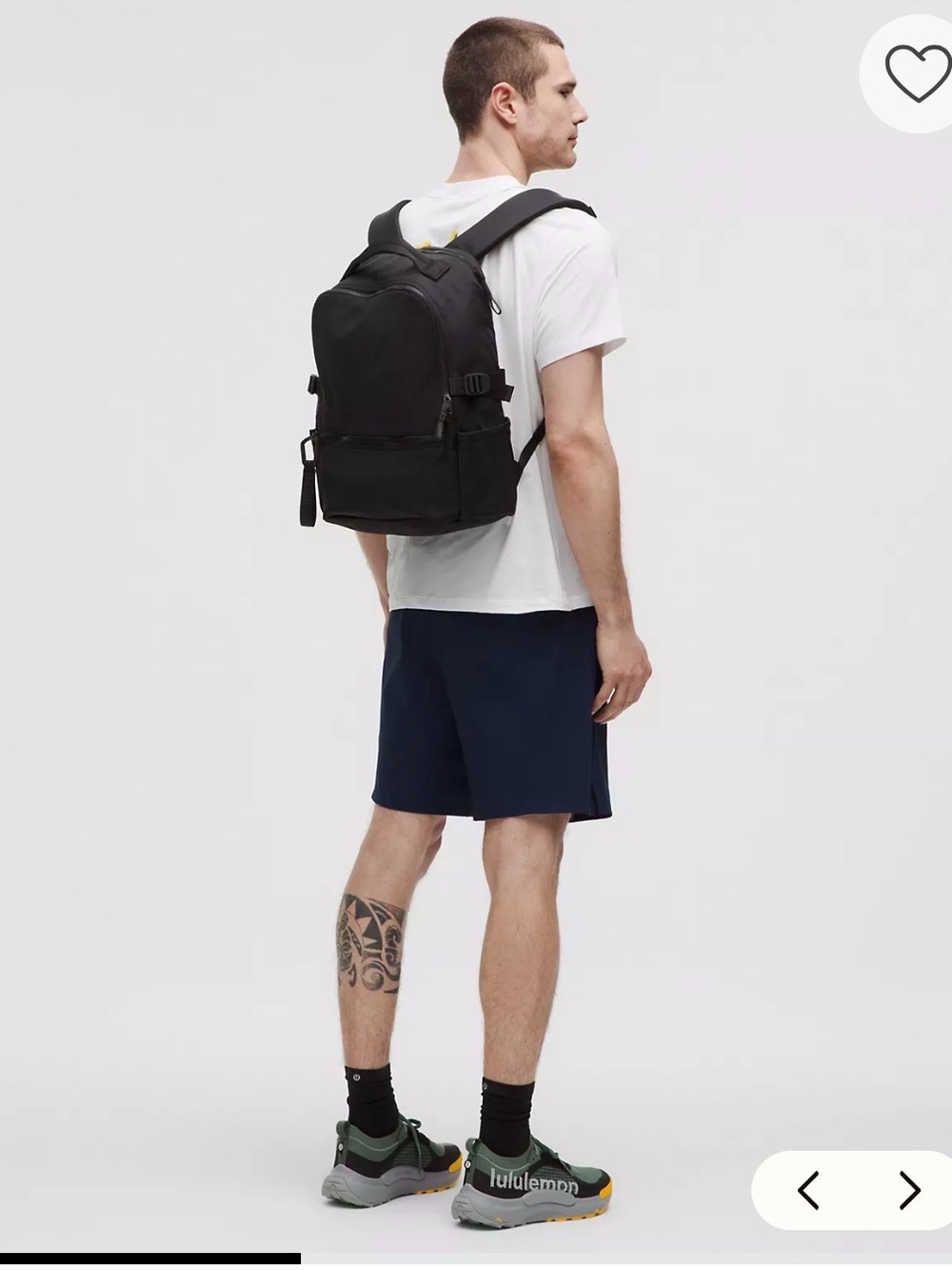 lululemon Men’s Black New Crew Backpack - Picture 2 of 6